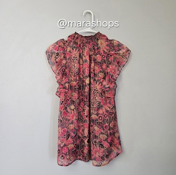 A.L.C. Hayley Floral Chiffon Top - Picture 6 of 9
